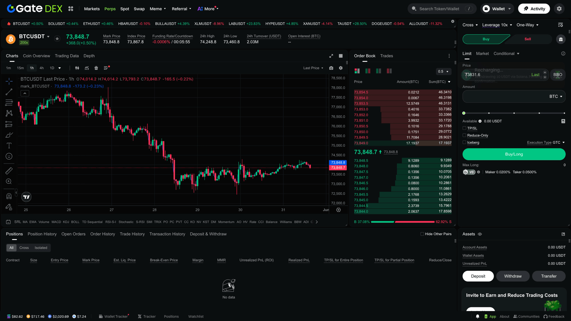 GateDEX 通知进入退出动效